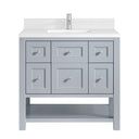 Serenity Blue / White Zeus - 1 Faucet Hole