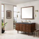 Mid-Century Walnut / Charcoal Soapstone - 3 Faucet Holes