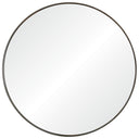 Renwil Lester 30" Tall Round Wall Mirror - Grey