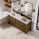 Honey Oak / Eternal Jasmine Pearl - 3 Faucet Holes