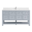 Serenity Blue / White Zeus - 1 Faucet Hole