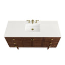 Mid-Century Walnut / White Zeus - 3 Faucet Holes