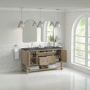 Whitewashed Oak / Parisien Bleu - 3 Faucet Holes