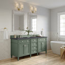 Smokey Celadon / Charcoal Soapstone - 3 Faucet Holes