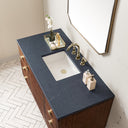 Mid-Century Walnut / Charcoal Soapstone - 3 Faucet Holes