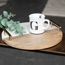 Renwil Dinova Indoor Mango Wood Tray - Antique Brass