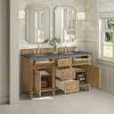 Light Natural Oak / Parisien Bleu - 3 Faucet Holes