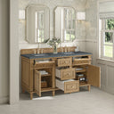 Light Natural Oak / Parisien Bleu - 3 Faucet Holes