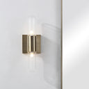 Renwil Chiara 15.75" Ribbed Clear 2-Light Wall Sconce