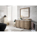 Whitewashed Walnut / Carrara White - 3 Faucet Holes