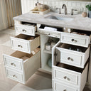 Bright White / Victorian Silver - 3 Faucet Holes