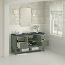 Smokey Celadon / Charcoal Soapstone - 3 Faucet Holes