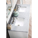 Glossy White / Carrara White - 3 Faucet Holes