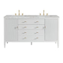 Bright White / Victorian Silver - 3 Faucet Holes