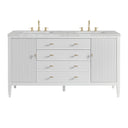 Bright White / Victorian Silver - 3 Faucet Holes