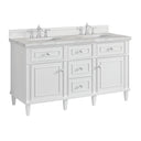 Bright White / Victorian Silver - 3 Faucet Holes