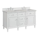 Bright White / Victorian Silver - 3 Faucet Holes