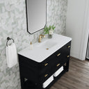 Carbon Oak / White Zeus - 1 Faucet Hole