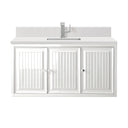 Glossy White / White Zeus - 1 Faucet Hole
