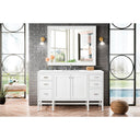 Glossy White / White Zeus - 3 Faucet Holes