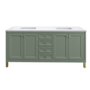 Smokey Celadon / White Zeus - 3 Faucet Holes