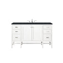 Glossy White / Charcoal Soapstone - 3 Faucet Holes