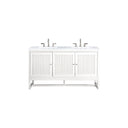 Glossy White / Carrara White - 3 Faucet Holes