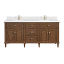 Mid-Century Walnut / White Zeus - 1 Faucet Hole