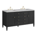 Carbon Oak / Eternal Jasmine Pearl - 3 Faucet Holes