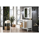 Glossy White / White Zeus - 3 Faucet Holes