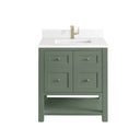 Smokey Celadon / White Zeus - 1 Faucet Hole