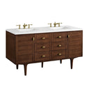 Mid-Century Walnut / White Zeus - 3 Faucet Holes