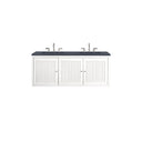 Glossy White / Charcoal Soapstone - 3 Faucet Holes