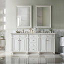 Bright White / Victorian Silver - 3 Faucet Holes