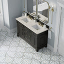 Black Onyx / Victorian Silver - 3 Faucet Holes