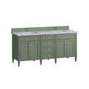 Smokey Celadon / Carrara White - 3 Faucet Holes