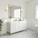 Glossy White / White Zeus - 3 Faucet Holes