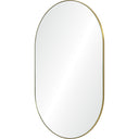 Renwil Beckah 40" Tall Oval Wall Mirror - Yellow