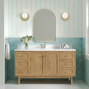 Light Natural Oak / White Zeus - 1 Faucet Hole
