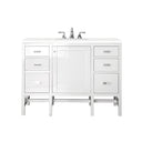 Glossy White / White Zeus - 3 Faucet Holes