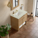 Seaside Oak / Victorian Silver - 3 Faucet Holes