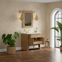 Seaside Oak / Carrara White - 3 Faucet Holes