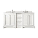 Bright White / Victorian Silver - 3 Faucet Holes
