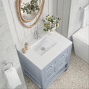 Serenity Blue / White Zeus - 1 Faucet Hole