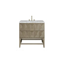 Pebble Oak / Victorian Silver - 3 Faucet Holes