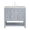 Serenity Blue / Eternal Jasmine Pearl - 3 Faucet Holes