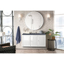 Glossy White / Charcoal Soapstone - 3 Faucet Holes