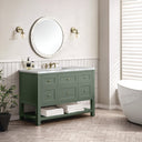 Smokey Celadon / Victorian Silver - 3 Faucet Holes