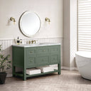 Smokey Celadon / Victorian Silver - 3 Faucet Holes