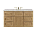 Light Natural Oak / Victorian Silver - 3 Faucet Holes